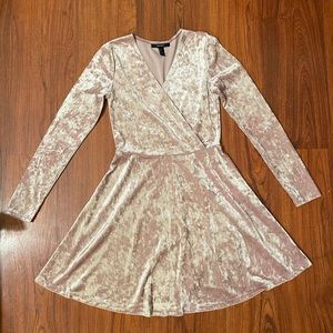 F21 surplice skater dress